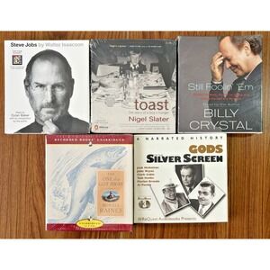 Lot of 5 MEMOIRS BIOGRAPHIES Unabridged & Abridged Audio Books on CD NEW